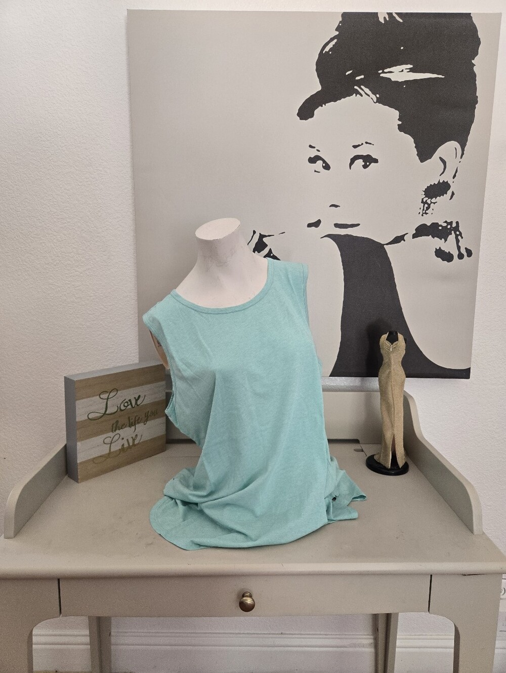 NWT Christopher & Banks Soft Mint Sleeveless Women's Top Size XL